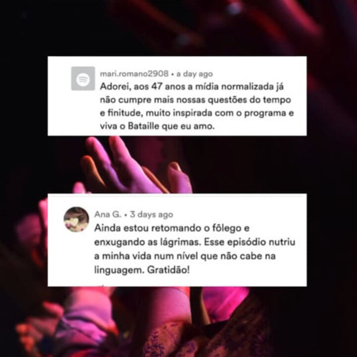 Depoimento recebido nas redes sociais