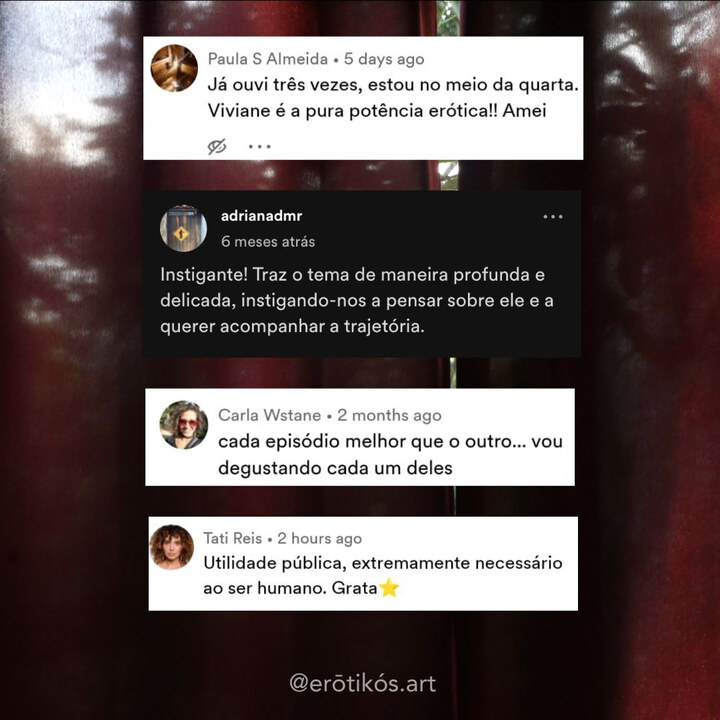 Depoimento recebido nas redes sociais